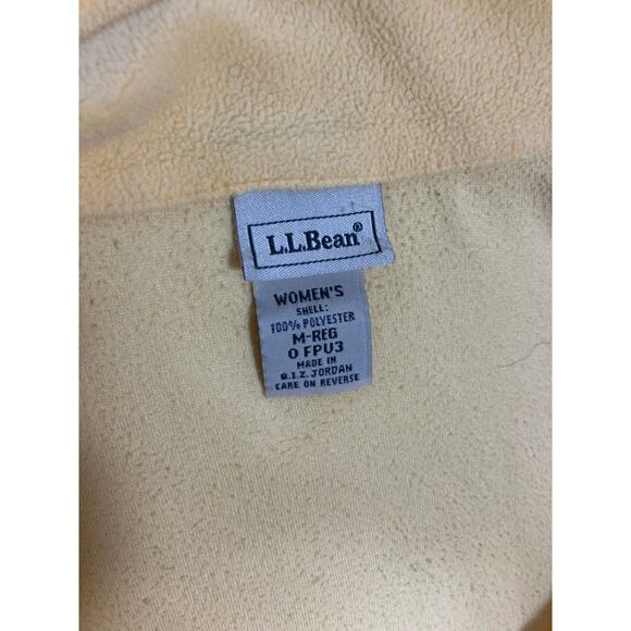 L.L. Bean Pastel Yellow 1/4 Zip Fleece Women’s Small | Cozy Pullover Lightweight - Picture 2 of 5